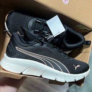Puma Black and White Athletic Shoes